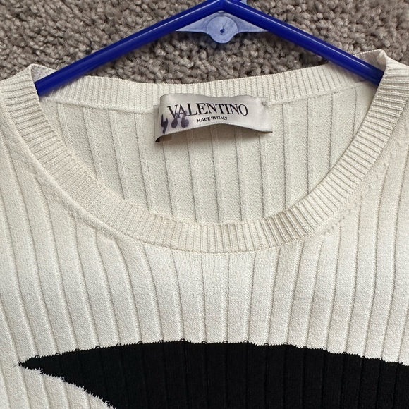 Valentino Ribbed Moon Inlay Sweater - Picture 3 of 5